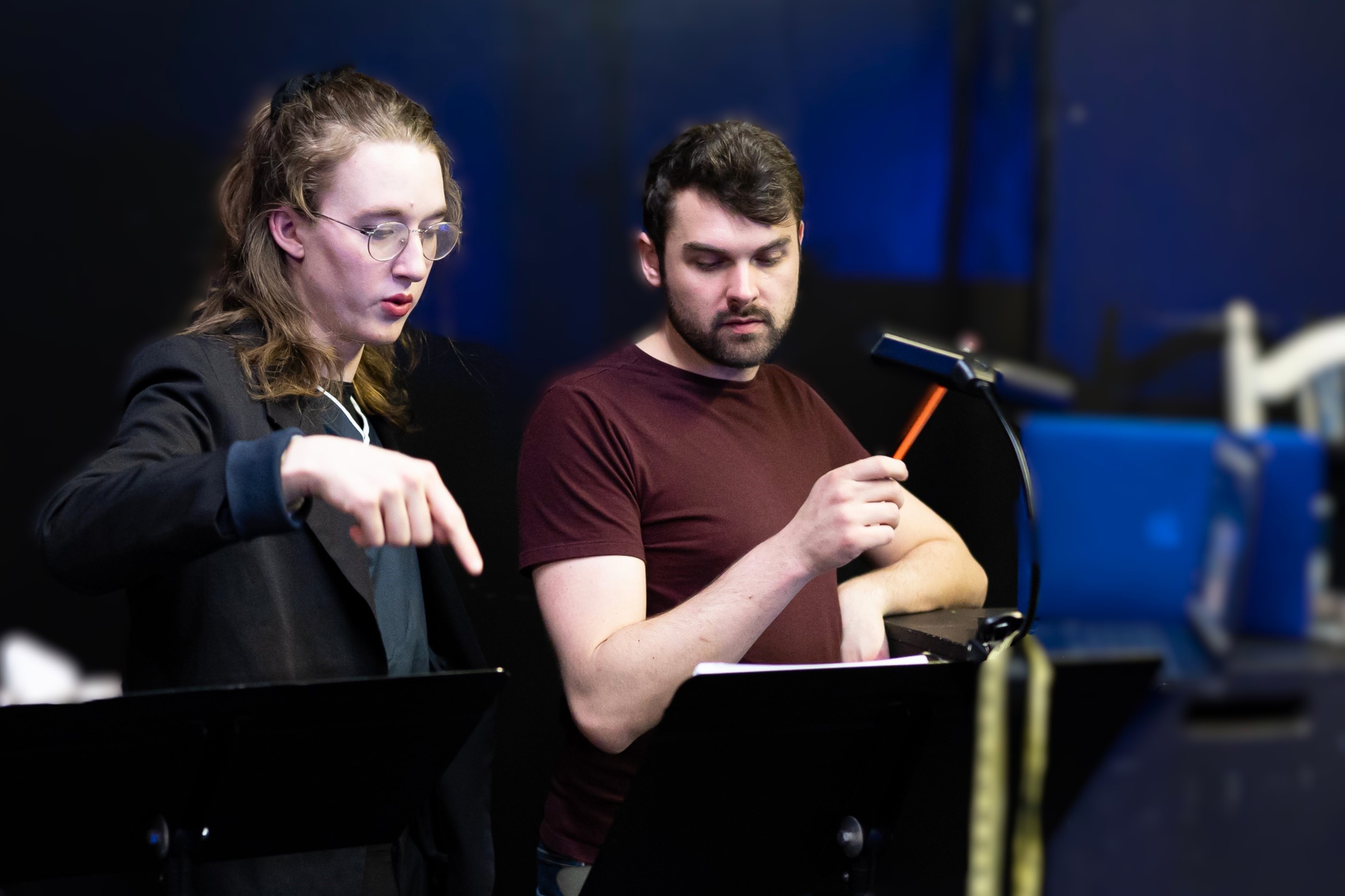 Voice lesson in progress